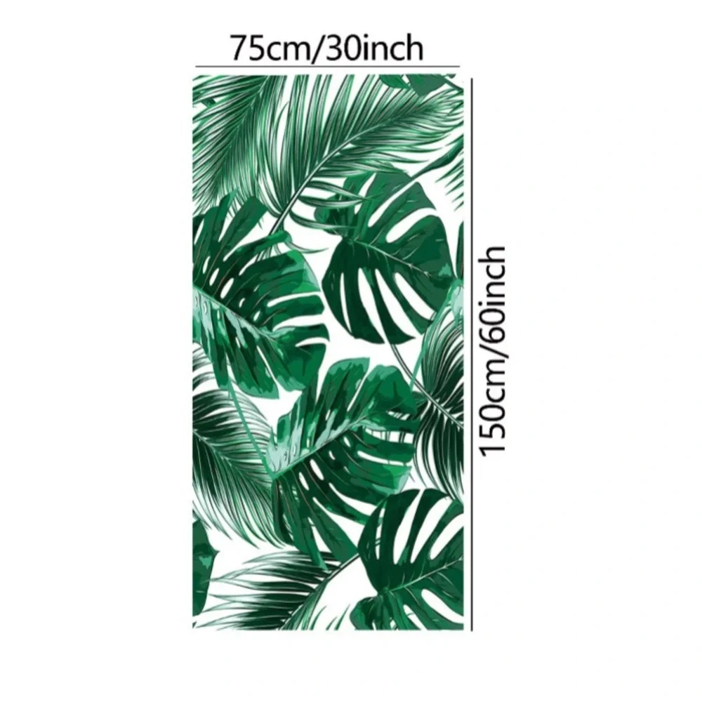 Sand Free Beach Towel  With Palm Leaves Design 30x60 inch